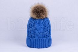 Fashion- Hat Winter Skullies Beanies arm Caps Elasticity Knit Beanie Hats women Chunky Lined Beanie Hats KKA7532