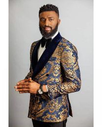 Popular Double-Breasted Groomsmen Shawl Lapel Groom Tuxedos Men Suits Wedding/Prom Best Man Blazer ( Jacket+Pantst+Tie) Y29