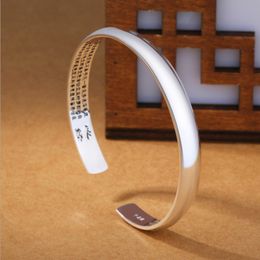 OLD HANDWORK MIAO SILVER CARVED LUCKY CHINESE ZODIAC ADJUST BRACELET BANGLE