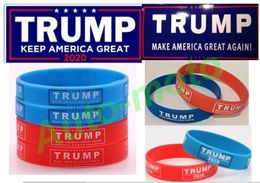 HOT TRUMP Make America Great Again Letter Silicone Wristband Rubber Bracelet Donald Trump Supporters Wristband Bracelets Basketball bracelet