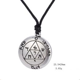 Large Jewish astrology Chai Lucky Charm Jewish Amulet Pendant Religious Necklace
