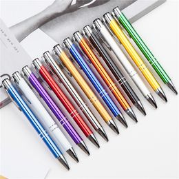 Simple Style Ballpoint Pens Colourful Laser Design Advertising Business Signature Metal Pen School Office Supplies Writing Gift