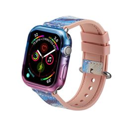 De luxe Clear TPU Watch Case pour Apple Watch série 2/3/4 Gel coloré Soft Screen avant pleine couverture pour iWatch fret gratuit