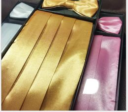 2019 Men's dress waist envelope suit waist tie scarf 4 sets swallow tail suit waist envelope accessories