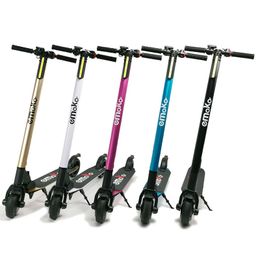 Poland Warehouse 6.5inch Electric Scooter Various Colors Aluminum 250w 24v 4.4AH E-scooter Max 110kg 25km Solid Tyre 4.4AH Battery