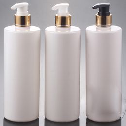 20pcs/lot,500ML PET Lotion Pump Bottle,white Plastic Cosmetic Container,Empty Shampoo Sub-bottling,Essential Oil Bottle