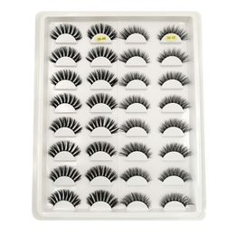 Fashion natural long false eyelash set 16 pairs handmade fake lashes soft & vivid eyelashes extensions set DHL Free