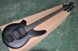 active pickup guitars UK - Factory Custom Left-handed Black Electric Bass Guitar with Rosewood Fingerboard,Active pickups,Black Hardware,offer customized.
