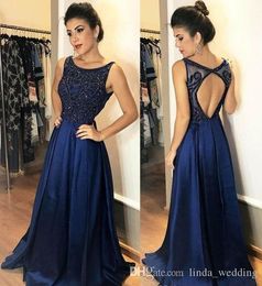 2019 New Royal Blue Prom Dress A Line Shinny Sequins Formal Holidays Wear Graduation Evening Party Gown Custom Made Plus Size