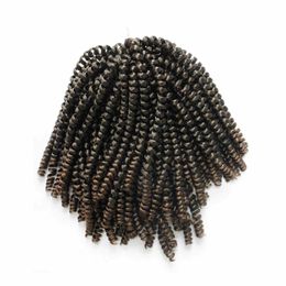 African Braiding Hair Crochet Dreadlocks Extensions Hairstyle Ombre Curly Braids for Women