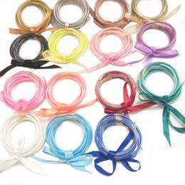 Factory Wholesale Bowknot Weather Glitter Filled Jelly Round Bangle Bracelet Multilayer Silicone Christmas Bangle For Girl Jewelry 5pcs/Set