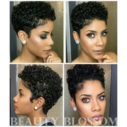 Short Wigs Brazilian Virgin Hair Kinky Curly Hair Lace Front Wigs Human Hair Wigs Short Haircuts For Black Women Lace Frontal Wig