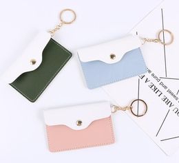 Min Coin Purses with keychain Card Holder Bag 4colors