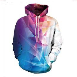 3D Print Fashion Harajuku Crystal Diamonds Funny Hoodies Men Women Spring Autumn Pullover Hoody Tops Sportswear Tracksuit Sweatshirts