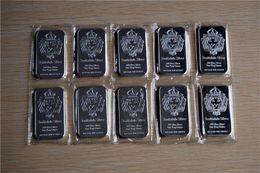 DHL Free Shipping 100Pcs/Lot, Non- Magnetic lion Silver Bar!Scottsdale Silver Plated sealed without hard capsules 1oz bullion bar