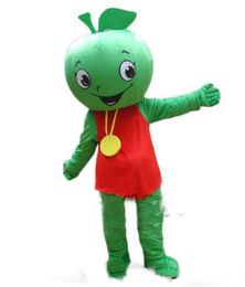 2019 Hot sale Little Green Apple Mascot Costume Halloween Birthday Party anime Adult Size Free Shipping