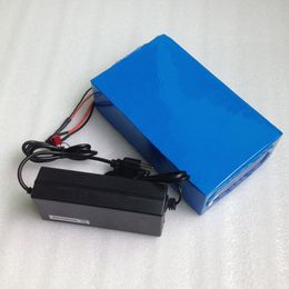 Free Shipping Full capacity 48V 25AH lithium ion Battery pack for 400W to 1500W power with BMS+3A charger