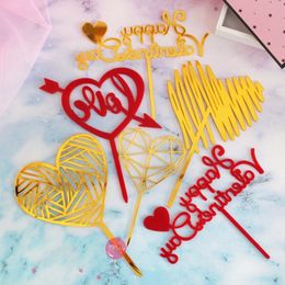 Valentine Cake Card Party Dessert Decorations Birthday Cake Decoration Wedding Cakes Decor Event Festive Party Supplies