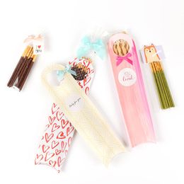 Long Finger Cookie Paper Box Candy Chocolate Biscuits Packaging Boxes for Wedding Birthday Christmas Dessert Pack