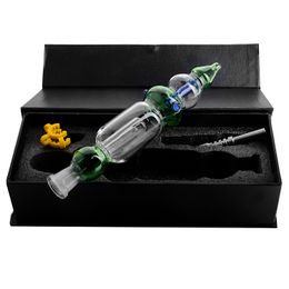 Black Box Glass Handle Glass Water Pipe Oil Burner Pipes Water Bong Dab Straw smoking Glass Pipe Titanium Nail