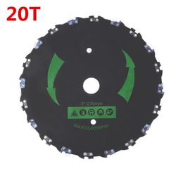 14/20 Teeth 230mm Lawn Mower Steel Blade Garden Tree Lawnmower Brush Cutter Blades - 14