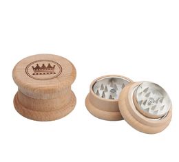 Crown pattern features of 45 mm two-layer wood smoke grinder