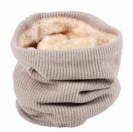 women wool snood scarf Australia - Wholesale-10Pcs Lot Fashion Autumn Winter Infinity Scarf Women Warm Winter Knit Neck Circle Wool Solid Cowl Snood