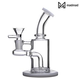 6" Tall Glass Bong Smoking Thick Water Pipe wiz Free Glass Bowl Heady Oil Rig Diffuser Percolator Bubbler 1123