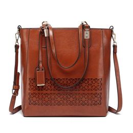 HBP Women's bags European and American fashion new handbags 2021 new women's bags hollow oil leather bags
