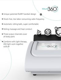 Rollrf360 Radio Frequency Machine with LED Light Therapy Slimming Body Beauty Machine Skin Tighten Lifting Reduce Wrinkle Skin Care