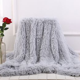 Flauschige PV Plüsch weiche Decke Bettwäsche Warme Sherpa Fell Faux Throw Decke