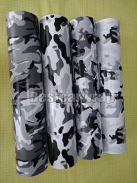 59"x19" Ubran Snow camo Vinyl wrap stickers For Bike Motor laptop covering Skin Self adhesive SIZE 1500mm x 500mm