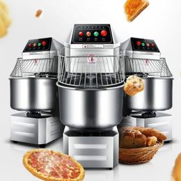 Commercial dough mixer for pizza bread shop steamed bun dough food stir machine double action double speed
