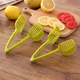 Multi-Functional Lemon tomato Slicer Clamp Hand-held Lemon Onion Tomato Fruit Slicer Chopper Cutter Food Clips Kitchen Fast Shipping