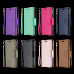 Leather Cases For Iphone 15 14 13 12 11 XS MAX XR X 8 7 6 Galaxy Note 20 Samsung A34 5G A54 Xiaomi 13 Pro 12T 12 Lite Wallet Case Litchi Leechee Flip Holder ID Card Slot Cover