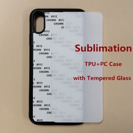 Custom Case DIY Personalised Design Phone Case Sublimation Tempered Glass Case for iPhone 11 Pro Max XS 7 8 Plus Caja del teléfono