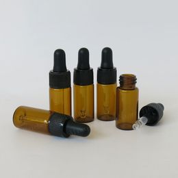 500 x 10ml Empty Amber Glass Essential Oil Dropper Bottle 1/3oz Brown Glass Dropper Vials E Liquid