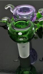 new 14mm male Coloured dot hook glass foam head Glass bongs Oil Burner Glass Water Pipes Oil Rigs Smoking Free shopping