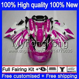 Body For KAWASAKI ZZR 1100 CC ZX-11R 1990 1991 1992 205MY.68 ZX 11R ZZR1100 ZX11 R ZZR-1100 ZX-11 R ZX11R 90 91 92 Pink Rose Fairing