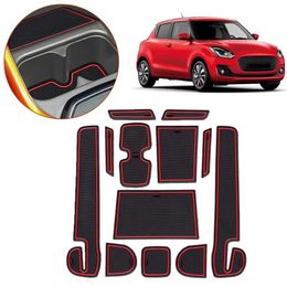 Car Door Gate Slot Mats Carpets Pads For Jaguar F-Pace XF Auto Door Groove Mat