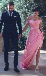 Sexy Off The Shoulder Bridesmaid Dresses Long With Lace Appliques Sash A Line Wedding Guest Dress Maid of Honour Cocktail Gowns