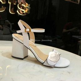Hot Sale-e heel leather Designer Suede woman shoes Metal buckle for parties Occupation Sexy sandals size us11 42 41