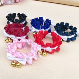 Dog Accessories Dog Cat Bandana Puppy Kitten Bowtie Dog Collar Pets Acessorios For Dogs Cat Bell yq01235