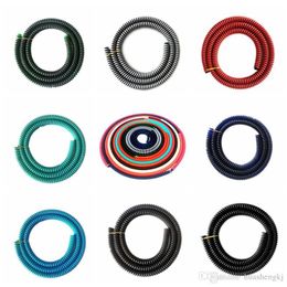 Huashengkj New 1.5M Thread Shape Multiple Colour Silicone Philtre Tube Hose Innovative Design For Hookah Shisha Smoking Pipe DHL Free