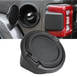 Black Car Fuel Tank Cap Non-Locking Decoration For Jeep Wrangler JL 2018+ High Quality Auto Exterior Accessories