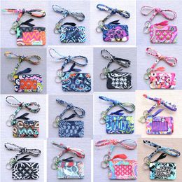 Zip ID Case with Lanyard ID Card Holder Credit Card Bus Card Case