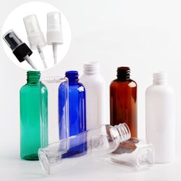 100ml Clear Spray Bottles Empty Refillable Container PET Plastic Transparent Hand Sanitizer Bottle Travel Atomizer Perfume Bottle RRA3204