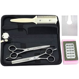 6" Hairdressing Cutting Scissors Cheap Barbers Cutting Thinning Scissors Kit Hairdresser Clipper Thinning Shears Barber Supply Salon Tools