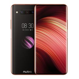 Original Nubia Z20 4G LTE Cell Phone 8GB RAM 128GB 512G ROM Snapdragon 855 Plus Octa Core Android 6.42" Curved Full Screen 48MP 4000mAh Fingerprint ID Smart Mobile Phone