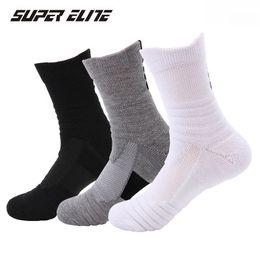Outdoor Sports Elite Basketball Socks Men Cycling Running Yoga Gym Athletic Socks Compression Cotton Towel Bottom Men's Sock High Quality